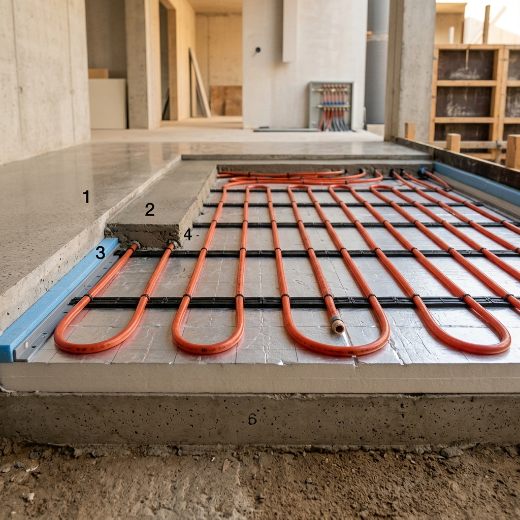 Professional UFH installation